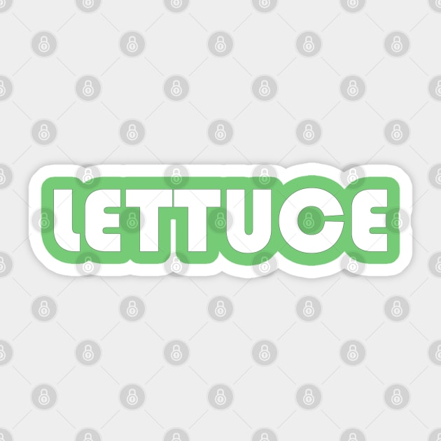 Lettuce Sticker by Melbournator